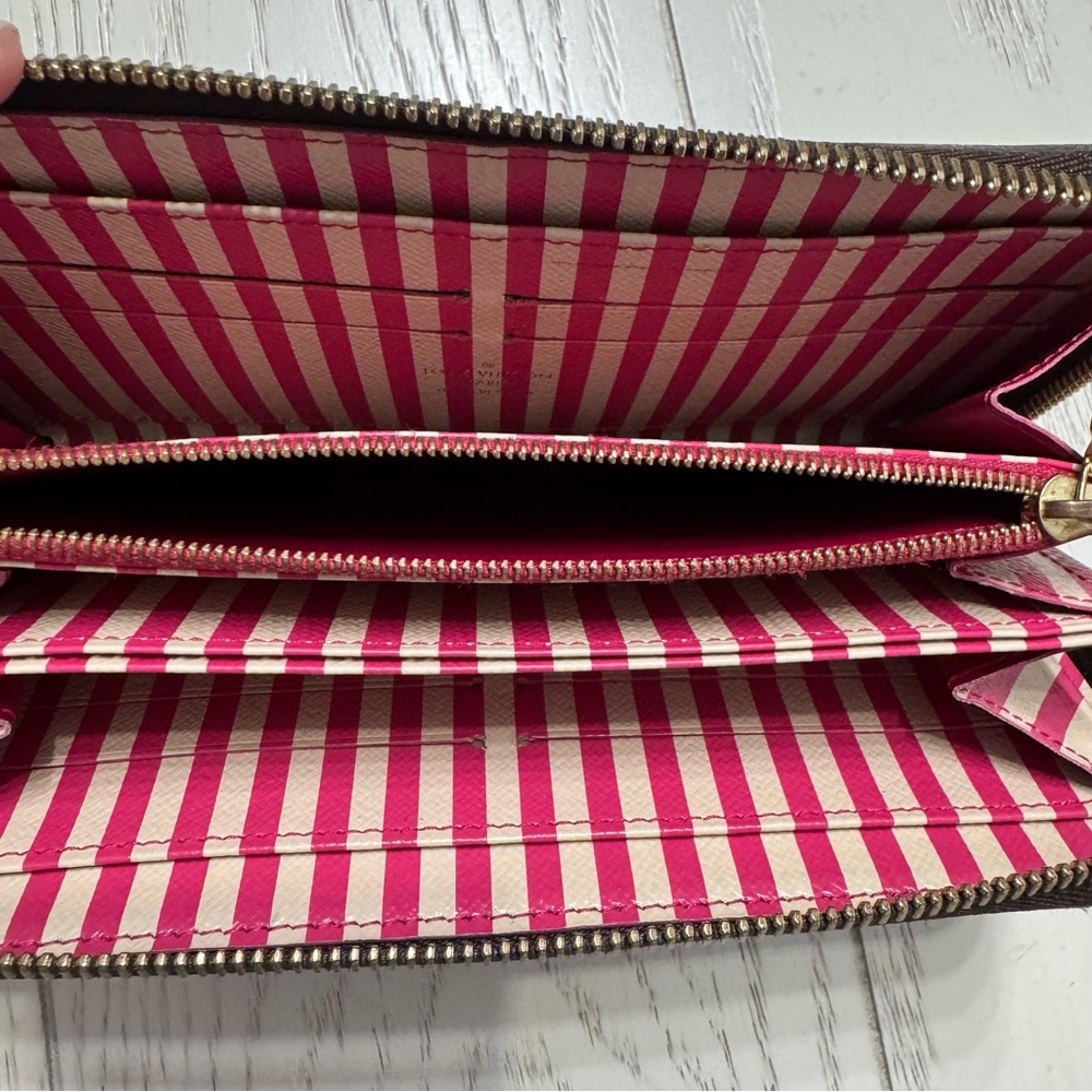 Louis Vuitton Brown and Blue Wallet - Picture 5 of 11